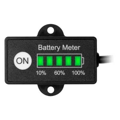 Immagine di Jayron Mini Indicatore LED della Batteria DC 12/24V Indicatori del Carburante per Carrelli da Golf,Carrelli Elevatori e Attrezzature Alimentate a Batteria(LiFePO4 Batterie)