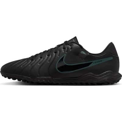 Immagine di Nike Performance Tiempo Legend 10 Academy TF Scarpe da calcetto con tacchetti, Taglia: 37.5, Black/deep jungle Finta pelle / tessuto