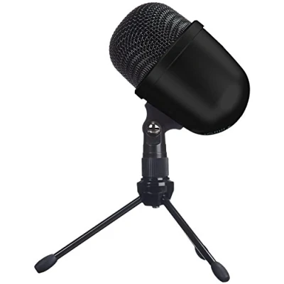 Immagine di Amazon Basics Mini microfono a condensatore da scrivania, Nero, USB