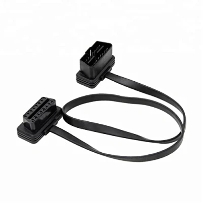 Immagine di Alchiauto Cavo di prolunga a nastro piatto OBD II OBD2 da maschio femmina 2M compatible