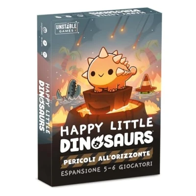 Immagine di Asmodee: Happy Little Dinosaurs: Pericoli all&#039;Orizzonte, 8+ Anni, 2 6 Giocatori, Edizione in Italiano