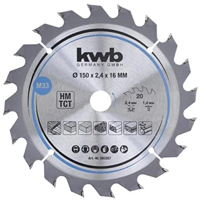 Immagine di kwb 583357 Lama circolare in metallo duro 150 x 16 mm 1 pz.