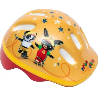 Immagine di Casco ciclo bambino coniglietto Bing bici bicicletta (taglia XS) 44 48 cm protezione giallo