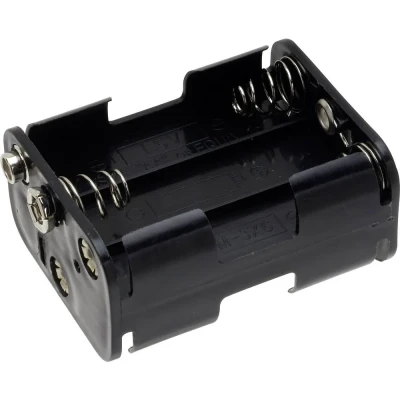 Immagine di TRU COMPONENTS BH 363 1B Portabatteria 6x Stilo (AA) Connettore a scatto