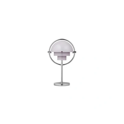 Immagine di Gubi lampada da tavolo a batteria Multi Lite, cromo/viola, altezza 30 cm