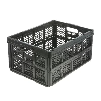 Immagine di keeeper Scatola Pieghevole robusta Ida, Plastica (PP), 32 l, 48 x 35 23 cm, nero