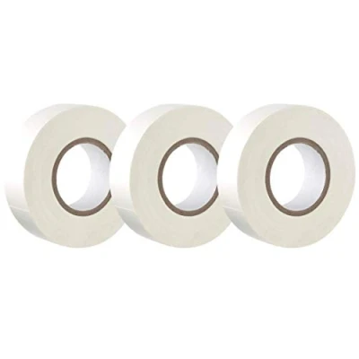 Immagine di GTSE Nastro isolante bianco 19 mm x 20 m Robusto ed autoadesivo Per proteggere, unire e riparare cavi 3 rotoli