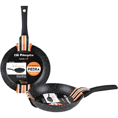 Immagine di Orbegozo Sfb 8032 Padella in Alluminio Forgiato, Superficie Antiaderente, Senza Pfoa, 1 Litro, Nero, Diametro 32 Cm