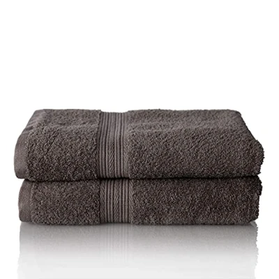 Immagine di Glart Set di asciugamani premium in spugna,composto da 2 teli doccia 70x140 cm, carbone