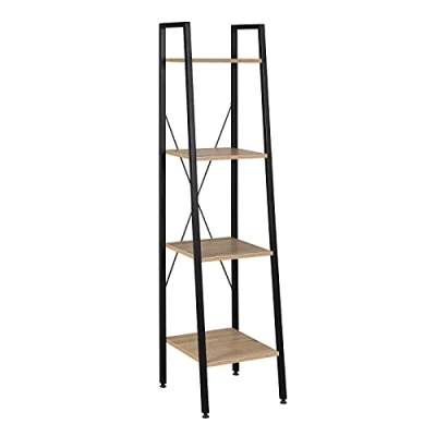 Immagine di WOLTU Scaffale Angolo a 4 Ripiani per Studio Ufficio Mensole in Legno Fioriera Porta Piante RGB9284hei