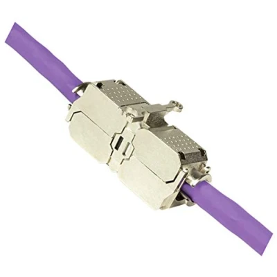 Immagine di odedo® Accoppiatore cavi Ethernet CAT 6A / 7, schermato, montaggio senza attrezzi, STP 10GE AWG 22 26, Field Assembly