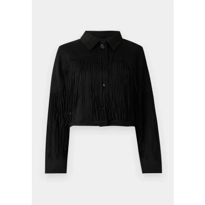 Immagine di ONLY Onldiane LIFE Fringes Giacca in similpelle, Donna, Taglia: Large, Black