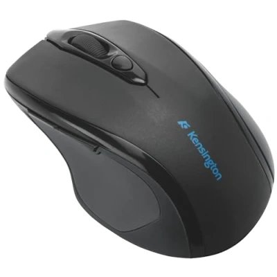Immagine di Kensington Mouse Pro Fit wireless, Ottico di Medie Dimensioni, per l&#039;Home Office, 5 Pulsanti e Design Ergonomico Destrorsi, Connessione Plug &amp; Play, Windows macOS, Nero (K72405EU)