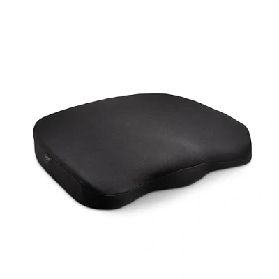 Immagine di Kensington K55805WW Cuscino per Sedile Ergonomico in Memory Foam, Nero, Sostegno della Schiena, Miglioramento Posturale, Alleviamento Sciatalgia, Supporto Antiscivolo