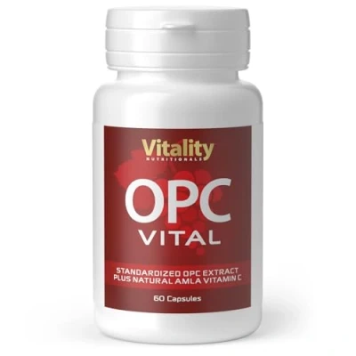Immagine di Estratto di Semi d&#039;Uva, OPC, Amla e Vitamina C. Integratore Uva Francese Pregiata. Anti invecchiamento, Antiossidanti. Senza Additivi. Vitality Nutritionals by VitaminExpress