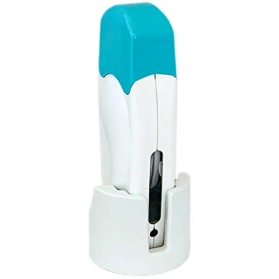 Immagine di EpilWax Riscaldamento Cera per 100 ml Roll On con Base Dispositivo Scaldacera Cartucce di Ricarica (Singolo base, Bianca)