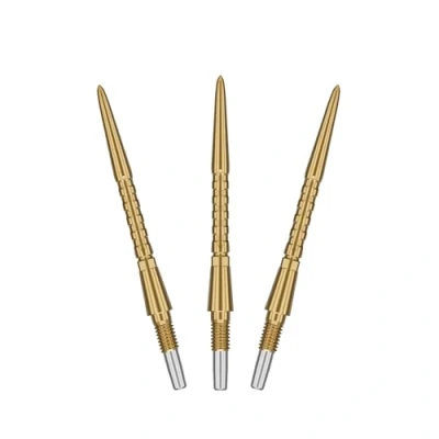 Immagine di Target Darts Swiss Point Storm Dart Points, Surge (Confezione da 3 Set di Punte) 30MM Oro Cambia i Punti per Freccette, svizzeri, Gli Accessori Freccette Professionali
