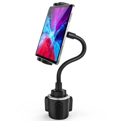 Immagine di Collo Oca Supporto Tablet Auto Portabicchieri, woleyi Universale Porta Tazza da camion, Tapis Roulant, Bici Spinning, per iPad Pro 12.9 Air Mini, Galaxy Tabs, iPhone 4 13&quot; Cellulare e