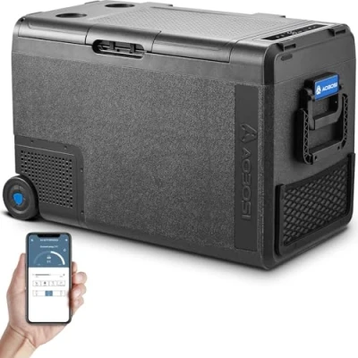 Immagine di AAOBOSI Frigoriferi Portatile 48L, Frigo 20℃ a 20℃, 12/24V DC e 100 240V AC, Robusto Per Auto, Camion, Barche, Case, Campeggio Pesca
