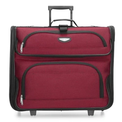 Immagine di Travel Select Amsterdam Business Rolling Garment Bag, Borgogna, Taglia unica, Bagaglio verticale espandibile