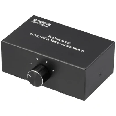 Immagine di SpeaKa Professional 1+4 porte Switch audio RCA Con