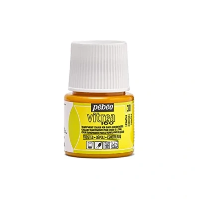 Immagine di PEBEO Vetro Smalto Trasparente Vitrea 160C Giallo Limone 45 ML