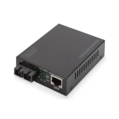 Immagine di Digitus DN 82160 SC Duplex, IEEE 802.3z 1000BASE LX, LAN 10/100/1000 MBit/s Convertitore 10 / 100 1000