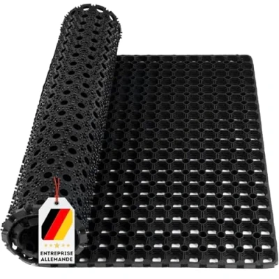 Immagine di KARAT Tappetino alveolare in gomma Octo Door, spessore 23 mm, antiscivolo su tutti i piani, ottimo effetto drenante (100 x 200 cm)