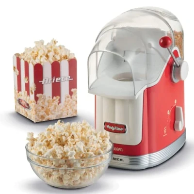 Immagine di Ariete 2958 pop Corn Maker, Party Time, Macchina per con, 1100 W, Capacità 600 g, Rosso