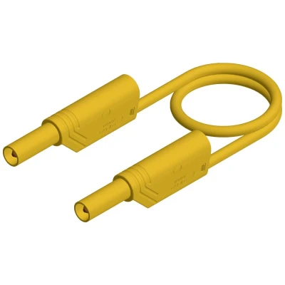 Immagine di SKS Hirschmann MLS WS 50/1 ge Puntali di sicurezza Spina a banana 4 mm 0.50 m Giallo 1 pz.