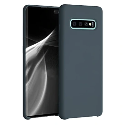 Immagine di kwmobile Cover per Samsung Galaxy S10 Plus / S10+ Custodia Back Case Smartphone in Silicone TPU Protezione Gommata ardesia scuro