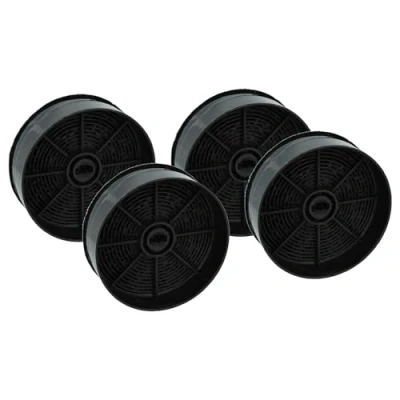 Immagine di vhbw 4x filtro a carboni attivi compatibile con Ikea 103.891.42, NEW FLEXA, UTDRAG cappe aspiranti 12,4 cm