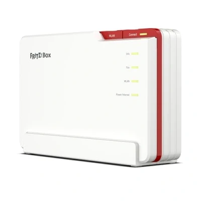 Immagine di FRITZ! AVM Box 5690 Pro, Premium Modem Router Wi Fi 7 Tri Band (2.4 GHz, 5 6 GHz) Fino a 18.500 Mbit/s, per FTTC E/VDSL, ADSL e Fibra Ottica con ONT, 1x Wan 2,5 Gb, 4x Lan Zigbee, Mesh