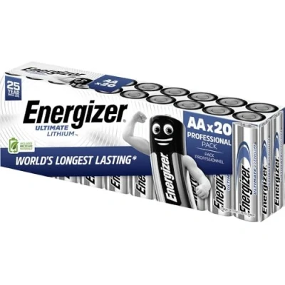 Immagine di Energizer Ultimate FR6 Batteria Stilo (AA) Litio 3000 mAh 1.5 V 20 pz.