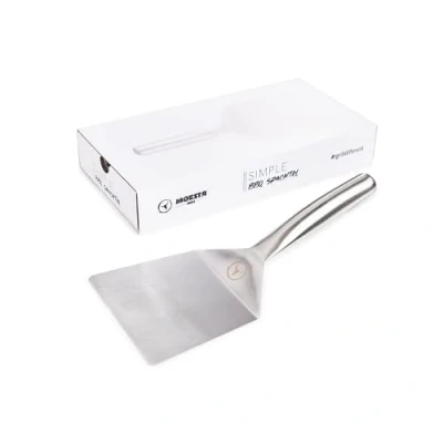 Immagine di Moesta BBQ 19504 Spatola per barbecue Simple 58 cm in acciaio inox Accessori hamburger