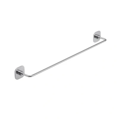 Immagine di Gedy G Teide Asciugamani 45cm, Misure: 5,3X45,5X6,7 CM, Porta salviette in Acciaio Inox e Cromall, Finitura cromata, Incluso di bioadesivo 3M Viti, Design R&amp;S, 2 Anni Garanzia, Cromo, Mediana