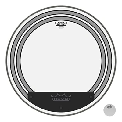 Immagine di Remo Schlagzeugfell Powersonic trasparente Bassdrum 20 drumhead chiaro &quot; PW 1320 00&quot;, farblos