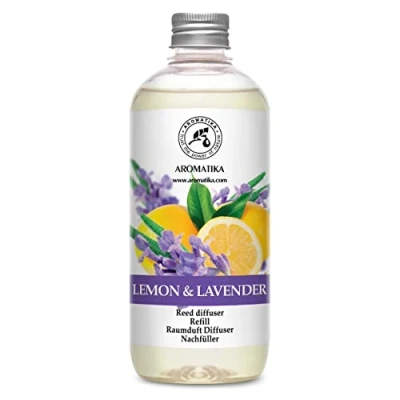 Immagine di Ricarica Diffusore di Limone Lavanda 500 ml Fragranza Intensa e Duratura Aromaterapia per Casa Fresca Profumo interni Aromi Ambiente