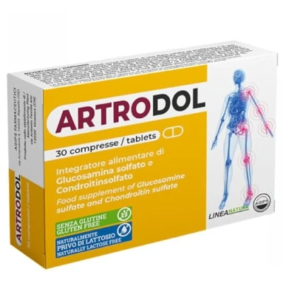 Immagine di Agips Artrodol Integratore per Articolazioni Ossa e Cartilagine con Condroitina Glucosamina ad Alto Dosaggio 30 compresse (1 Scatola)