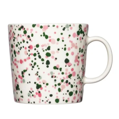 Immagine di Iittala Oliver Toikka 1070614 Tazza lavabile in lavastoviglie, colore: rosa e verde, 400 ml