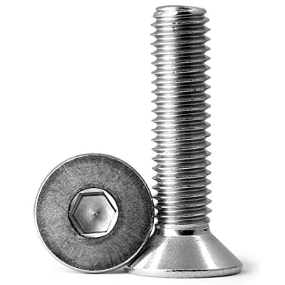 Immagine di 40 pezzi Viti a testa svasata M5 x 25mm,Viti brugola in acciaio inox, filettatura completa