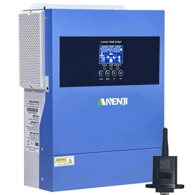 Immagine di Aninerel inverter solare ibrido da 4,2 KW, 24 V, indipendente dalla rete, sinusoidale puro DC a 220 V/230 V AC con regolatore 100 A, ingresso massimo PV 500 funzionamento
