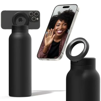 Immagine di Ringo waterbottle with MagSafe ring as phone holder 700 ml black B2BK24LSC1