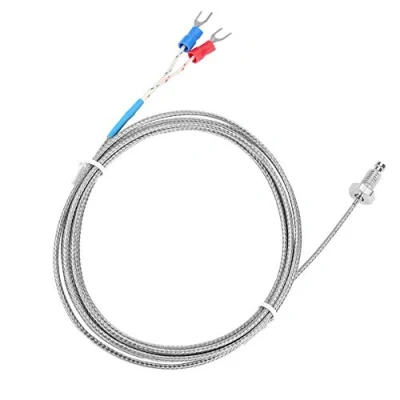 Immagine di Tipo K Termocoppia, M6 Vite a filettatura fine 0 400 ℃ sensore termocoppia Sonda Cavo di temperatura(2M)