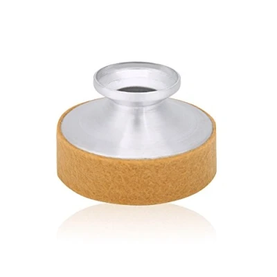 Immagine di Dilwe Sassofono Muto,Antivibrazione in Lega Alluminio Soprano Muto Sax Mute Pratica Contralto Noise Remove (Apricot)