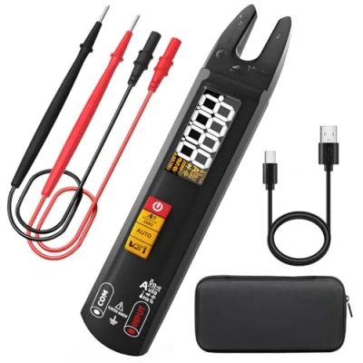 Immagine di BSIDE U1 Multimetro Digitale Intelligente Pinza Amperometrica Aperta AC DC Tascabile con LCD a Colori Tester Automatico Ricaricabile di Tensione Corrente Ohm Continuità, Misura Capacità Diode Hz NCV