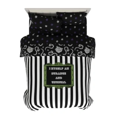 Immagine di Franco Set copripiumino e lenzuola, in microfibra, Beetlejuice, 5 pezzi