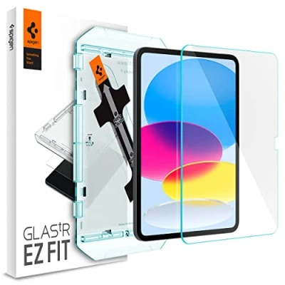 Immagine di Spigen Glas.tR EZ Fit Vetro Temperato compatibile con iPad 10 generazione 2022, 10.9 pollici, Installazione Facile, Cristallino, Anti graffio, Durezza 9H Pellicola prottetiva