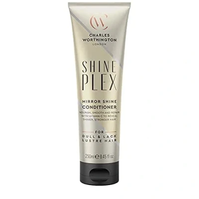Immagine di Charles Worthington ShinePlex Mirror Shine balsamo per capelli opachi, nutriente crespi, da salone aumentare la lucentezza, 250 ml