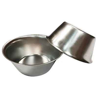 Immagine di Artame Set di 6 stampi Singoli da 5 cm a Pastéis de Nata, Acciaio Inossidabile, Argento, unità